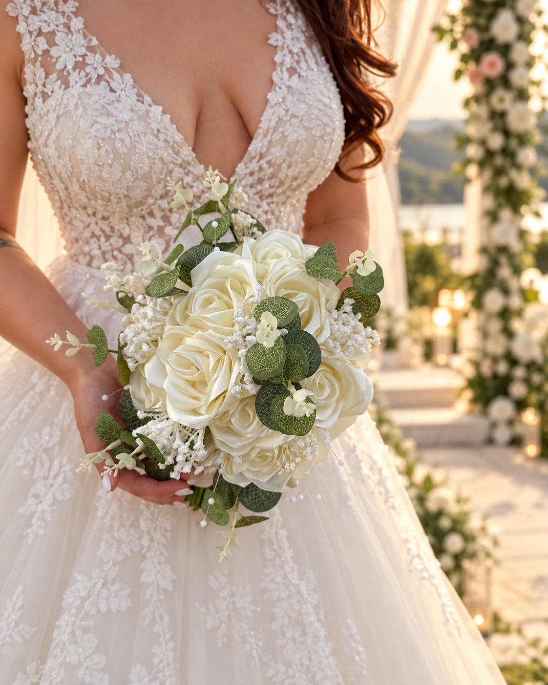 Ivory Elegance — Buchete de mireasă, creație VEV FLORALS